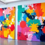 Mixing Multiple Large Abstract Wall Art Pieces in One Room