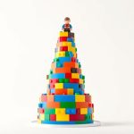 Super Mario World Cake With Floating Question Blocks