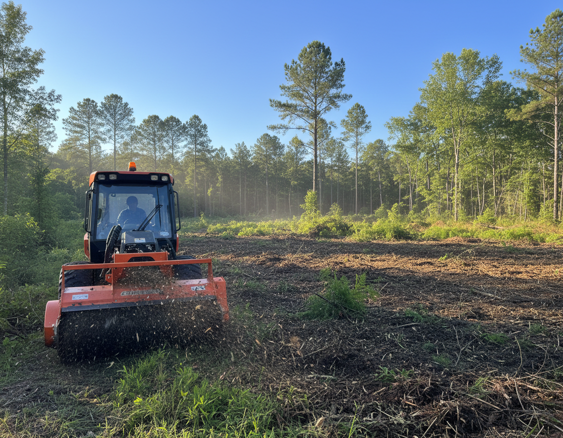 Athens TX Forestry Mulching For Residential Property Cleanup