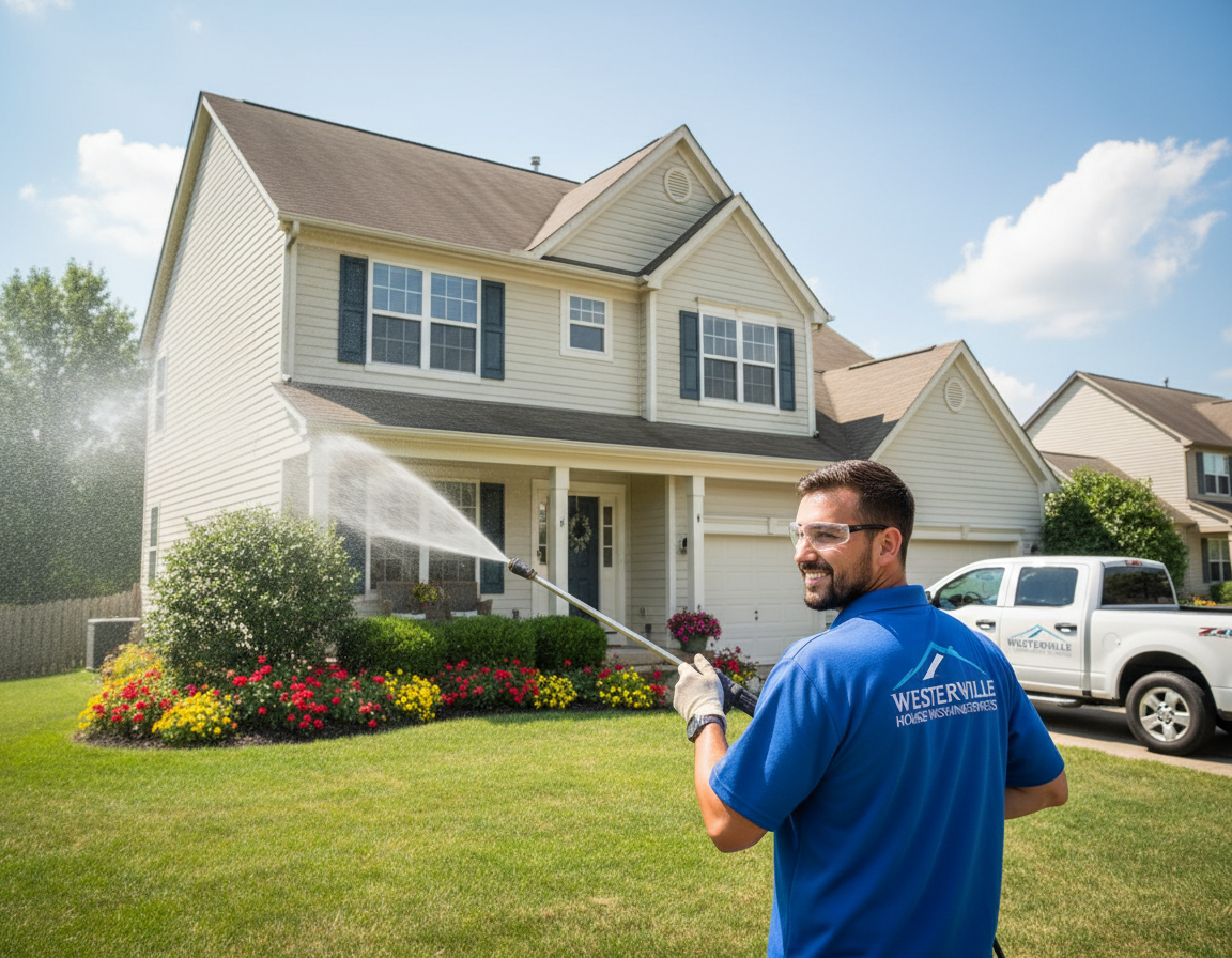 House Washing Services In Lewis Center For Brighter Exteriors