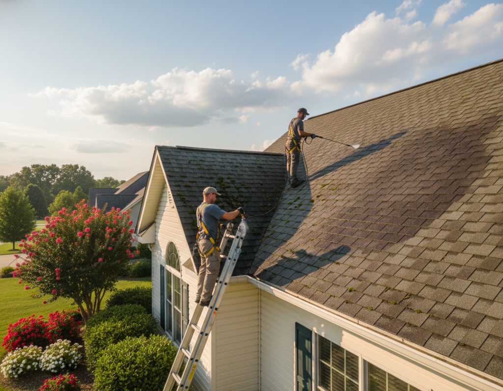 Lewis Center Roof Cleaning With Deionized Water